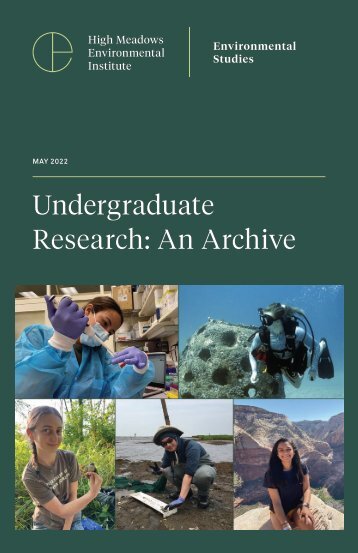 Undergraduate Research: An Archive - 2022 Program