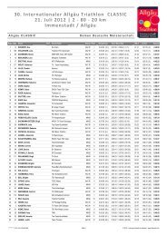 2 - 80 - 20 km Immenstadt / Allgäu - Allgäu Triathlon Immenstadt