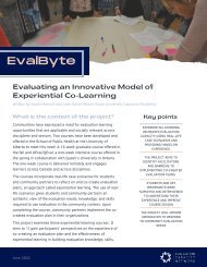 EvalByte: Evaluating an Innovative Model of Experiential Co-Learning