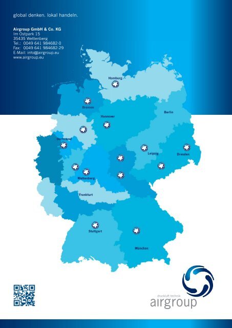 airgroup - zertifizierter Druckluft-Service immer in ihrer Nähe.