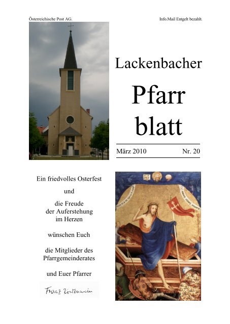 Lackenbacher Pfarr blatt