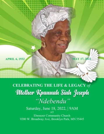 Celebration of the Life and Legacy of Ndebendu 