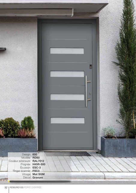 Ryterna entry doors RD80-100 FR