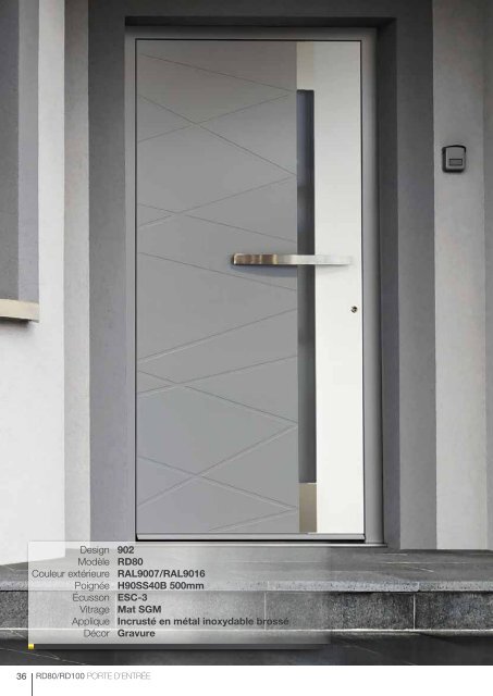 Ryterna entry doors RD80-100 FR