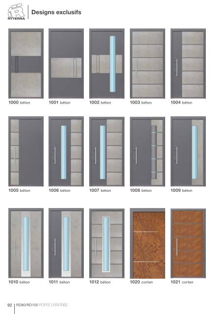 Ryterna entry doors RD80-100 FR