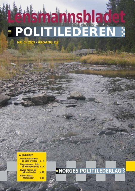 Lensmannsbladet / Politilederen nr. 5/2009 - Norges Politilederlag