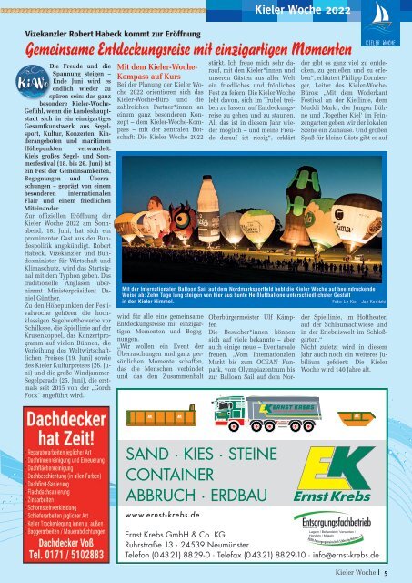 Kieler Woche Journal 2022