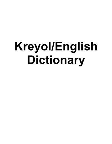 Kreyol/English Book - iAdopt.info