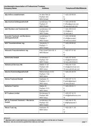 Liechtenstein Association of Professional Trustees Company Name ...