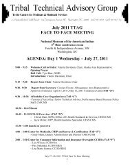 July 2011 TTAG FACE TO FACE MEETING AGENDA: Day 1 ...