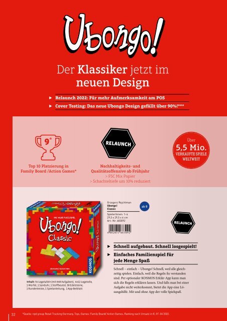 KOSMOS | Herbstvorschau 2022 | Spielware