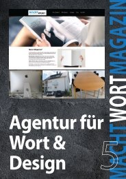 MachtWortMagazin 5 - Agentur für Wort & Design