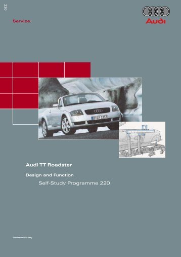 Self-Study Programme 220 Audi TT Roadster