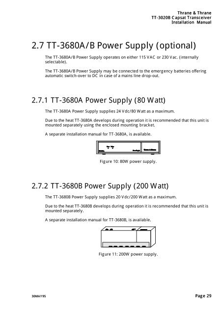 TT-3020B Installation Manual - Polaris-as.dk