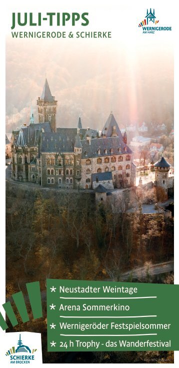 Wernigerode & Schierke Juli Tipps 2022