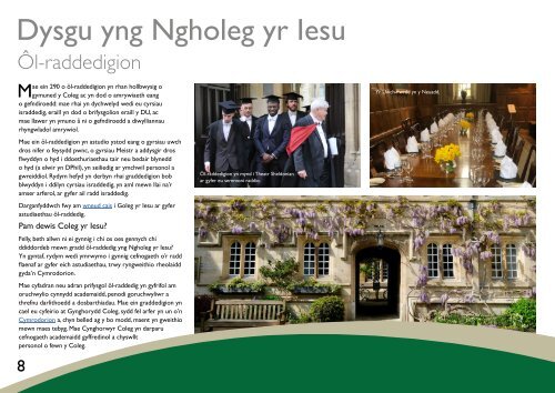 Jesus College Prospectus  - Welsh Version (2022)