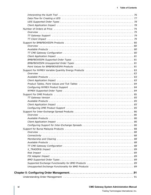 TT CME Gateway System Administration Manual - Trading ...