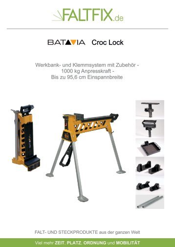 FALTFIX.de - Batavia Croc Lock mit Zubehör Katalog 2023