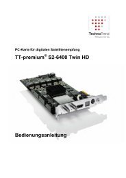 TT-premium S2-6400 Twin HD Bedienungsanleitung