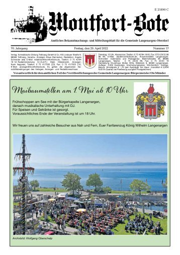 Montfort-Bote 29.04.2022