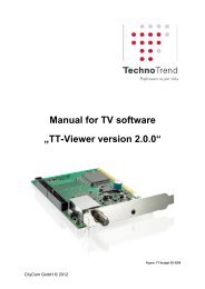 Manual for TV software „TT-Viewer version 2.0.0“