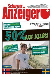 Schwyzer Anzeiger – Woche 25 – 24. Juni 2022