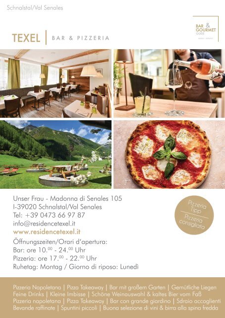 BAR & GOURMET GUIDE MERAN & Umgebung - MERANO & dintorni 