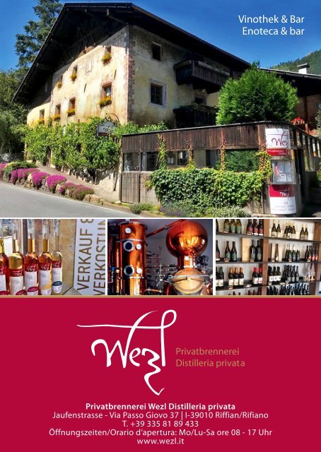 BAR & GOURMET GUIDE MERAN & Umgebung - MERANO & dintorni 