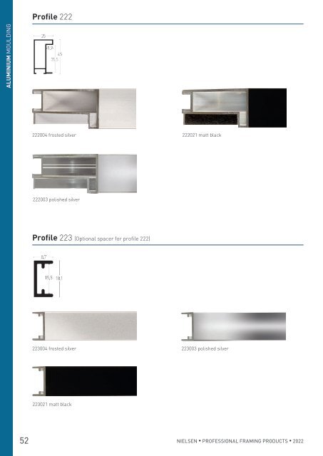 nielsen Professional Framing Catalogue 2022