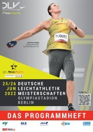 Das Programmheft zu den 122. Deutschen Leichtathletik-Meisterschaften