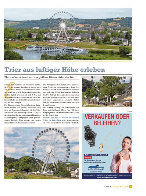 Trier stellt sich vor - August 2020