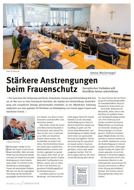 Landtagskurier, Ausgabe 4/22