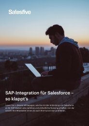 Salesfive - SAP-Integration für Salesforce