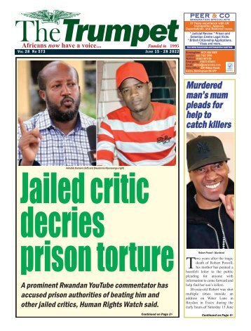 The Trumpet Newspaper Issue 573 (June 15 - 28 2022)