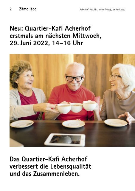 Acherhof-Post Nr. 38 | 24. Juni 2022