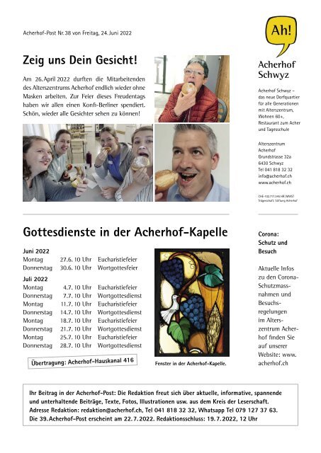 Acherhof-Post Nr. 38 | 24. Juni 2022