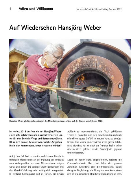 Acherhof-Post Nr. 38 | 24. Juni 2022