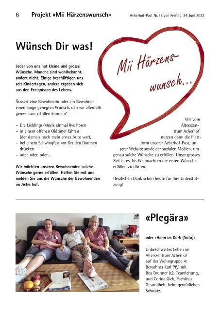 Acherhof-Post Nr. 38 | 24. Juni 2022