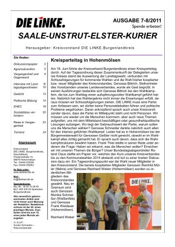 SAALE-UNSTRUT-ELSTER-KURIER - DIE LINKE. Kreisverband ...