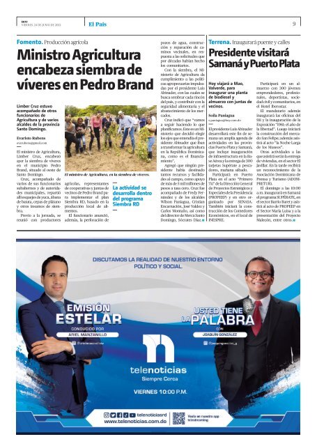 Edición impresa, viernes 24 de junio de 2022