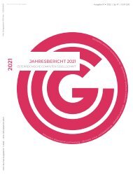 OCG Journal 1/2022 - OCG Jahresbericht 2021