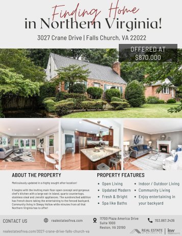 3027 Crane Drive | Falls Church, VA 22042