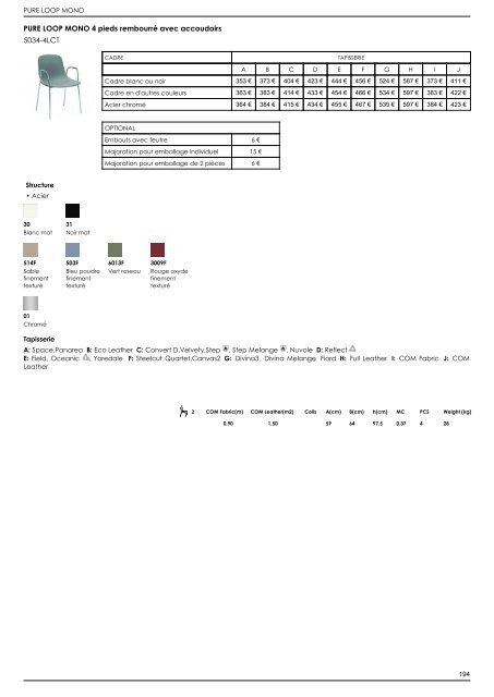 Liste de Prix Contract_FR_2022