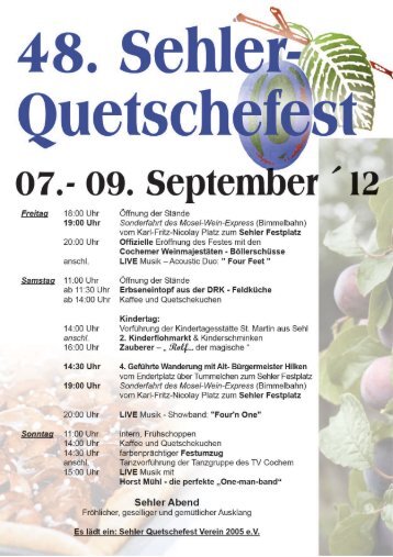 Sehler Quetschefest - Cochem