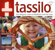 tassilo - das Magazin rund um Weilheim und die Seen - Ausgabe Juli/August 2022