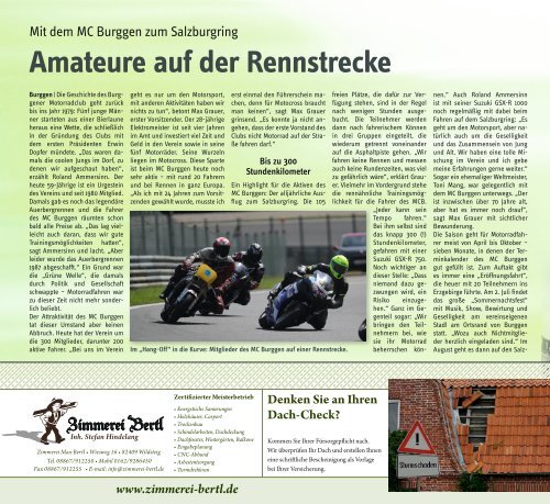 altlandkreis - Das Magazin für den westlichen Pfaffenwinkel - Ausgabe Juli/August 2022