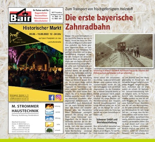 altlandkreis - Das Magazin für den westlichen Pfaffenwinkel - Ausgabe Juli/August 2022