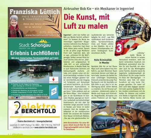 altlandkreis - Das Magazin für den westlichen Pfaffenwinkel - Ausgabe Juli/August 2022