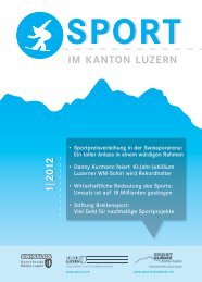 Ausgabe 1 - Sportverbandes des Kantons Luzern