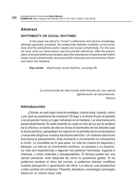 Acompasamiento o rítmica social1 - Saber ULA